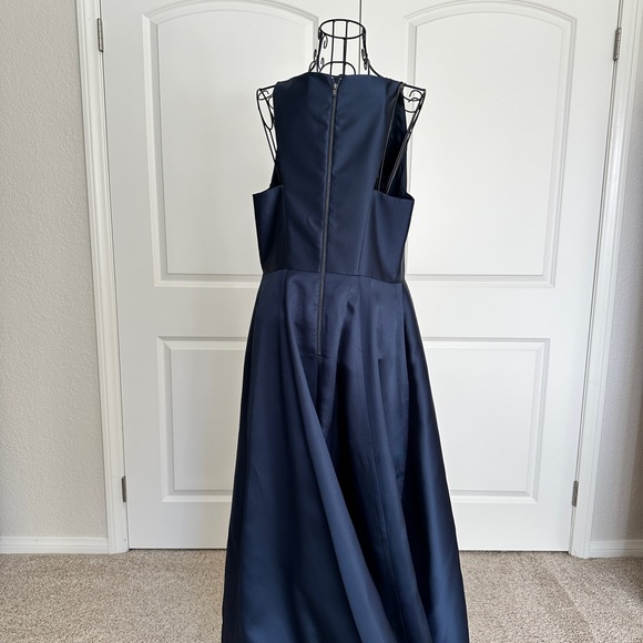 Adrianna Papell Midnight Blue High Low Formal Dress - Picture 5 of 10